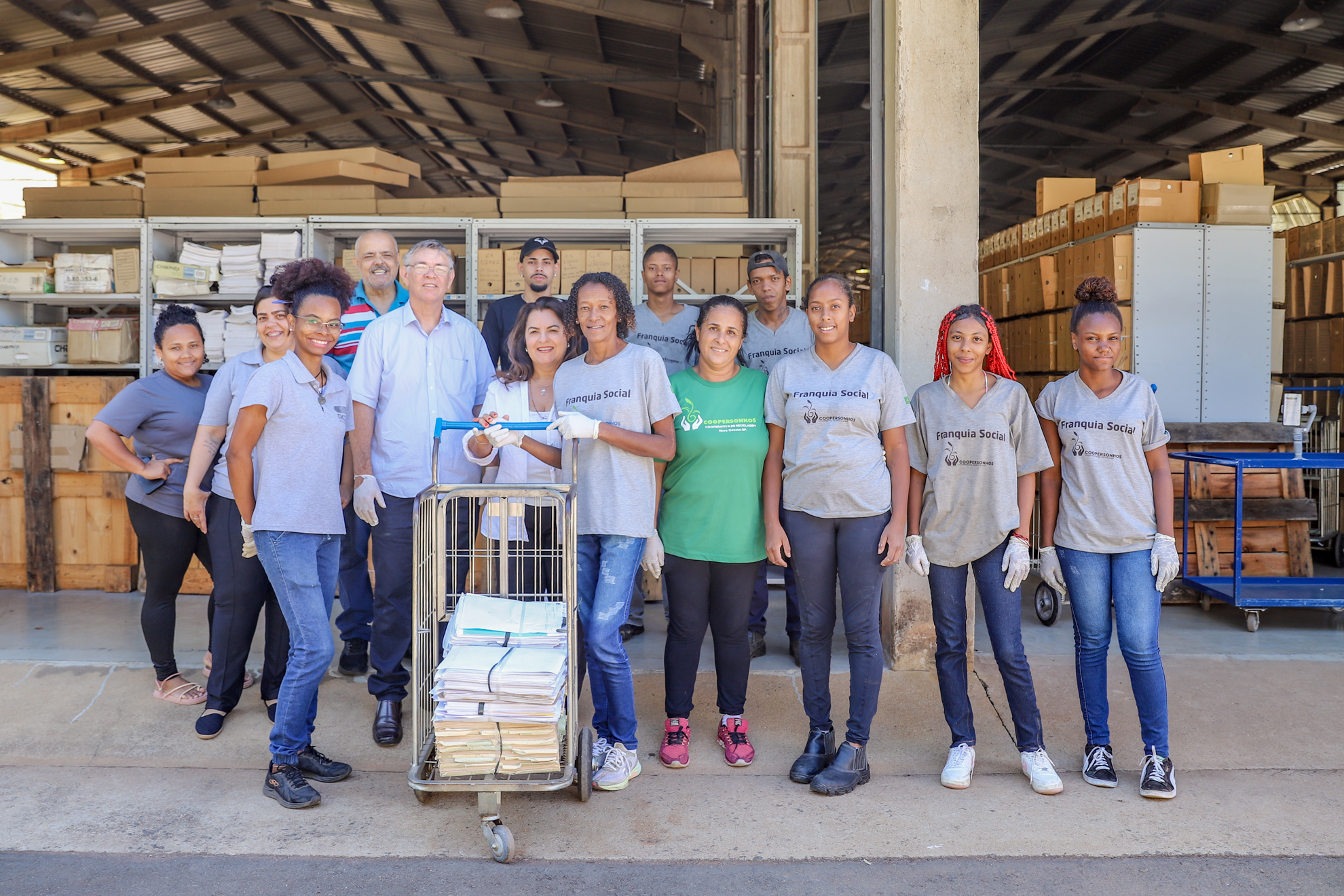 TRT-15 destina mais de 60 toneladas de processos para reciclagem, beneficiando famílias da Coopersonhos de Nova Odessa | Justiça do Trabalho – TRT da 15ª Região